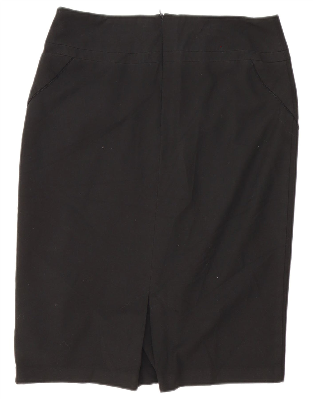 Oasis lige nederdel til kvinder UK 12 Medium W32 Sort polyester
