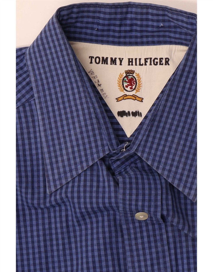 Tommy Hilfiger Herreskjorte XL Marineblå Gingham