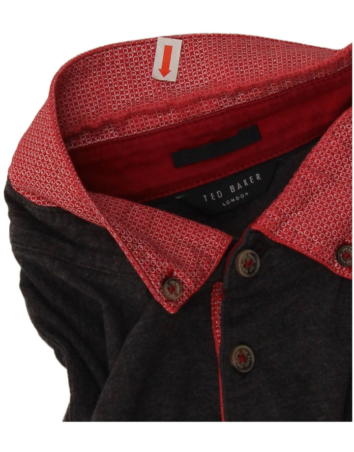 Ted Baker Herre poloshirt XS Grå Colourblock Bomuld