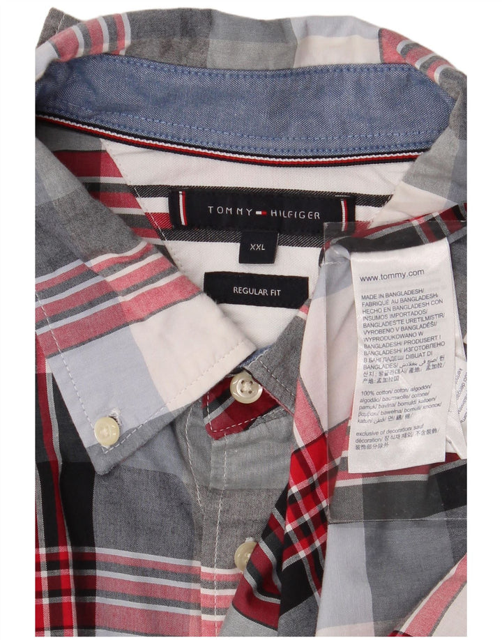 Tommy Hilfiger Herre Regular Fit skjorte 2XL flerfarvet ternet bomuld
