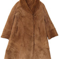 Vintage Dame Shearling Coat IT 44 Medium Brown Shearling Classic