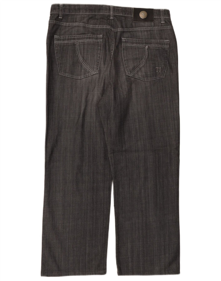 TRUSSARDI Straight jeans til mænd W36 L27 Grå bomuld