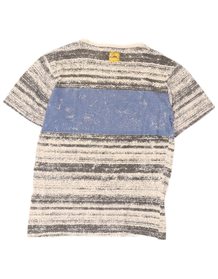 Quiksilver Herre Grafisk T-Shirt Top Stor Grå Stribet