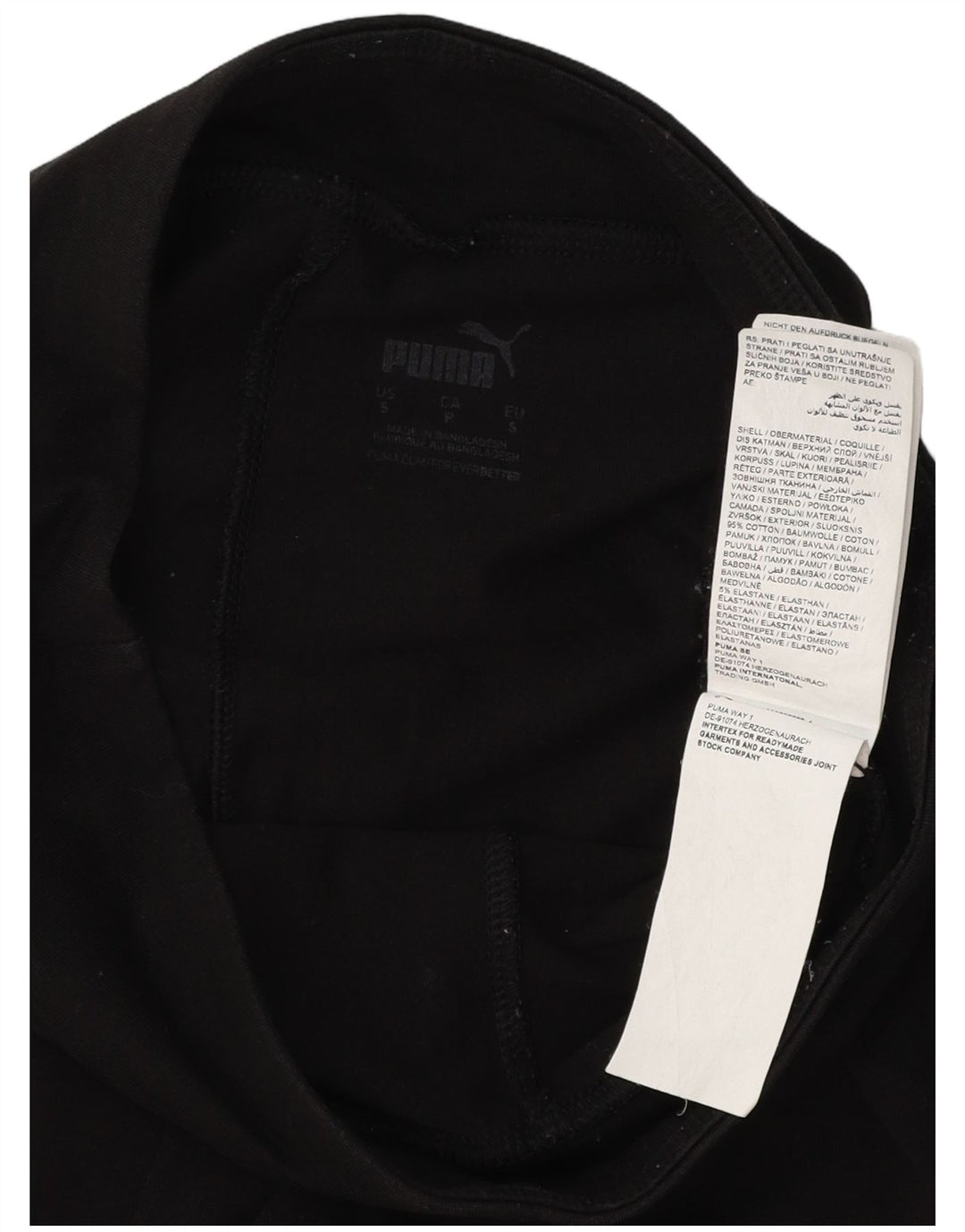 PUMA Grafiske Leggings til kvinder UK 10 Lille sort bomuld