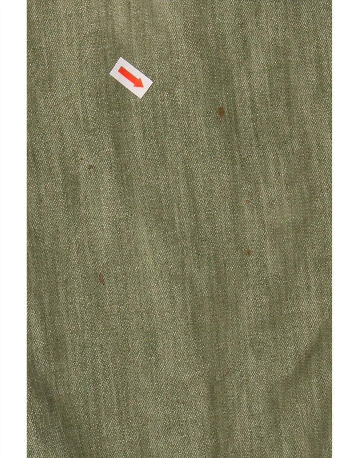 TRUSSARDI Womens Straight Jeans W31 L31 Green Cotton