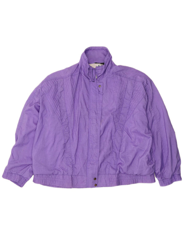 Rodeo Dame Oversized Regnjakke EU 42 Stor Lilla Nylon
