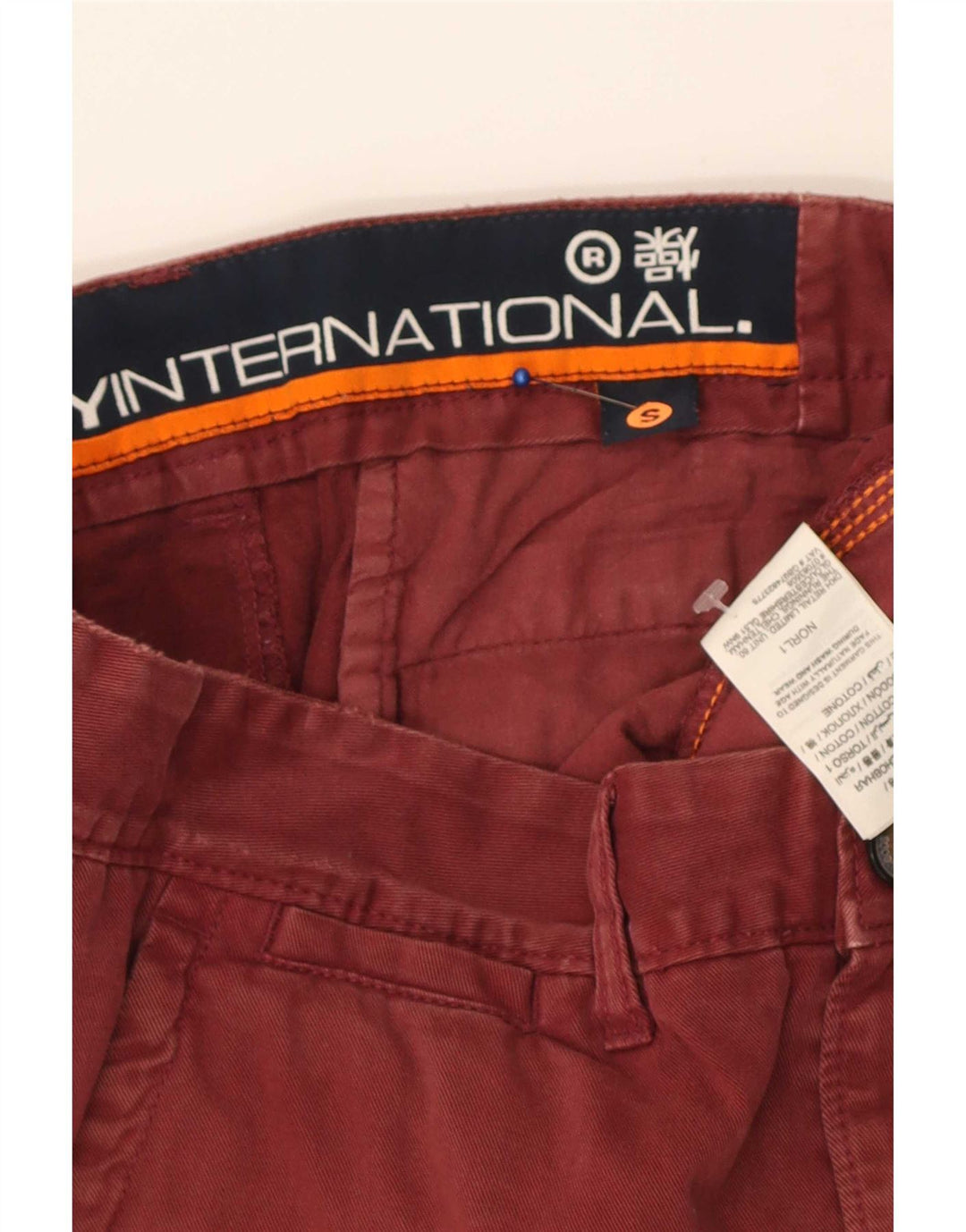 Superdry Chino Shorts til mænd Små W32 rødbrun bomuld