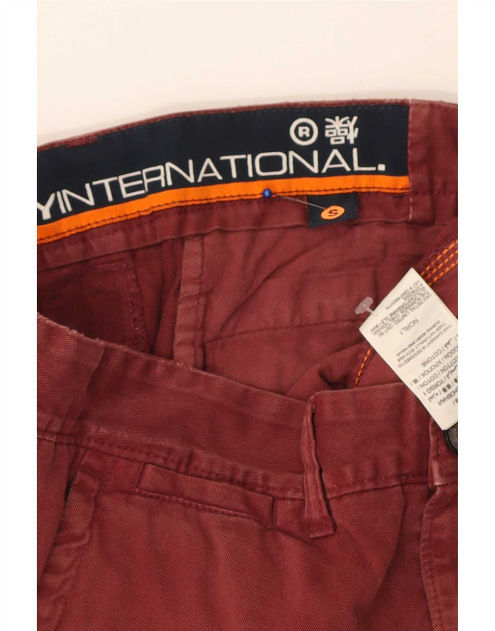 Superdry Chino Shorts til mænd Små W32 rødbrun bomuld