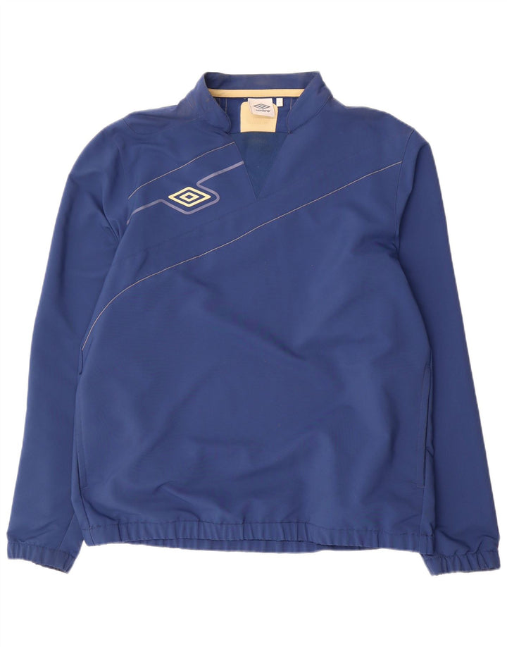 Umbro Herre Grafisk Pullover Træningsdragt Top Jakke Stor Blå Stribet