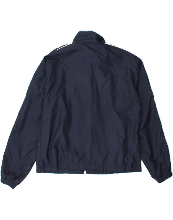 REEBOK Womens Tracksuit Top Jacket US 10 Large Navy Blue Polyester Vintage Reebok and Second-Hand Reebok from Messina Hembry 