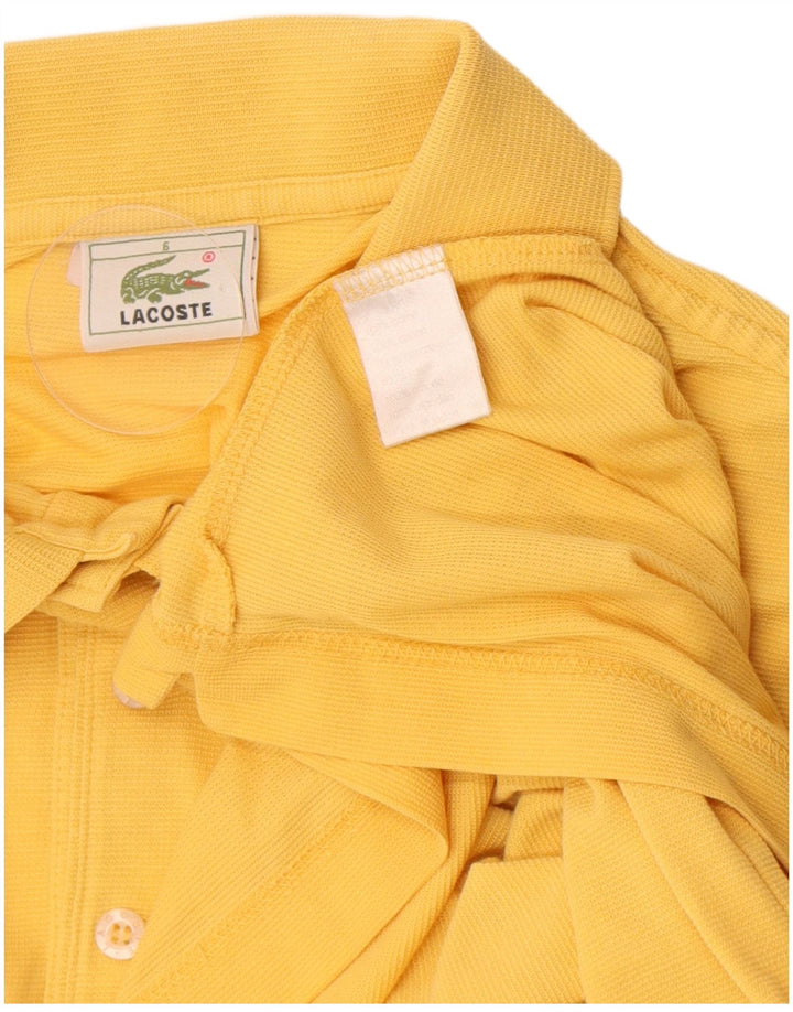 Lacoste Herre Polo Shirt Størrelse 6 XL Gul Bomuld