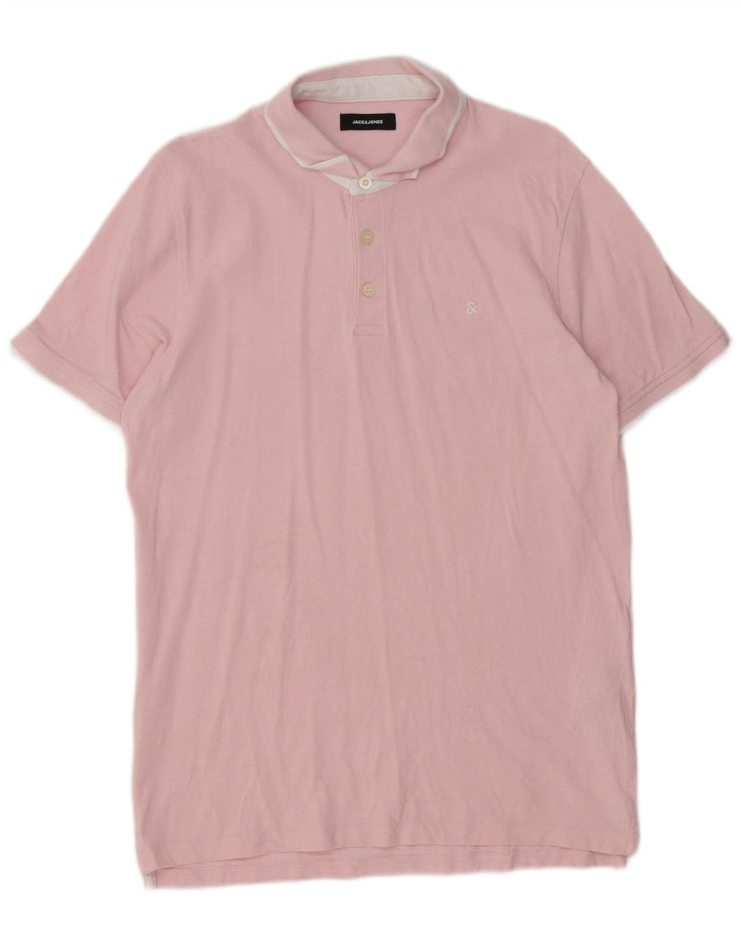 Jack & Jones herre poloshirt XL Pink bomuld