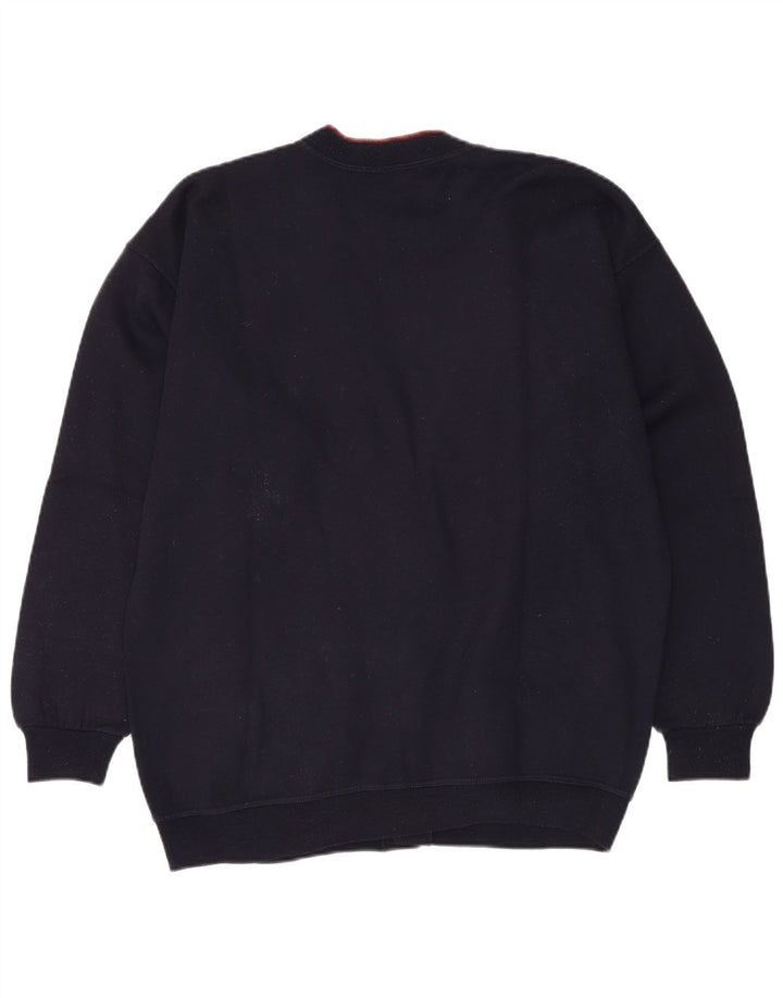 GREAT BAY Herre cardigan sweater XL marineblå bomuld
