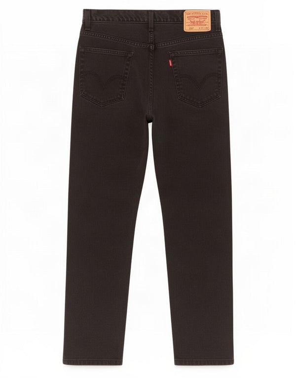 Levi's Herre 505 Regular Fit Straight Jeans W32 L32 Sort Bomuld