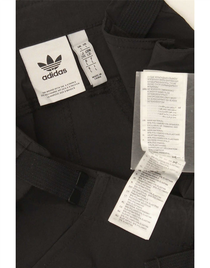 Adidas Herre Cargo Shorts Large W36 Sort Polyamid