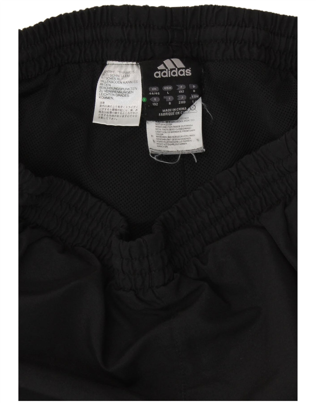 ADIDAS Træningsdragt til mænd Joggers UK 44/46 Large Black Colourblock