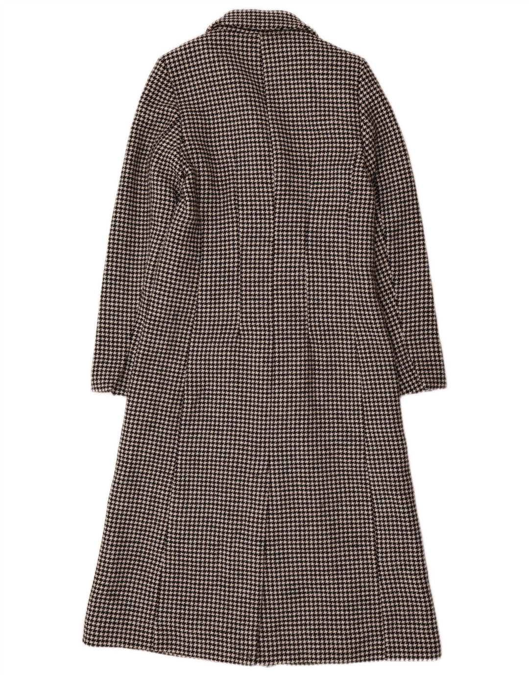 Marks & Spencer Double Breasted frakke til kvinder UK 8 Small Black Houndstooth