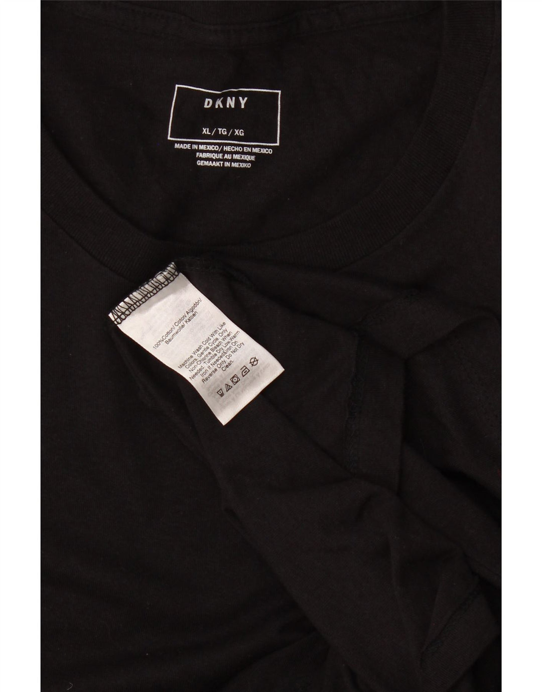 Dkny Herre Grafisk T-Shirt Top XL Sort Bomuld
