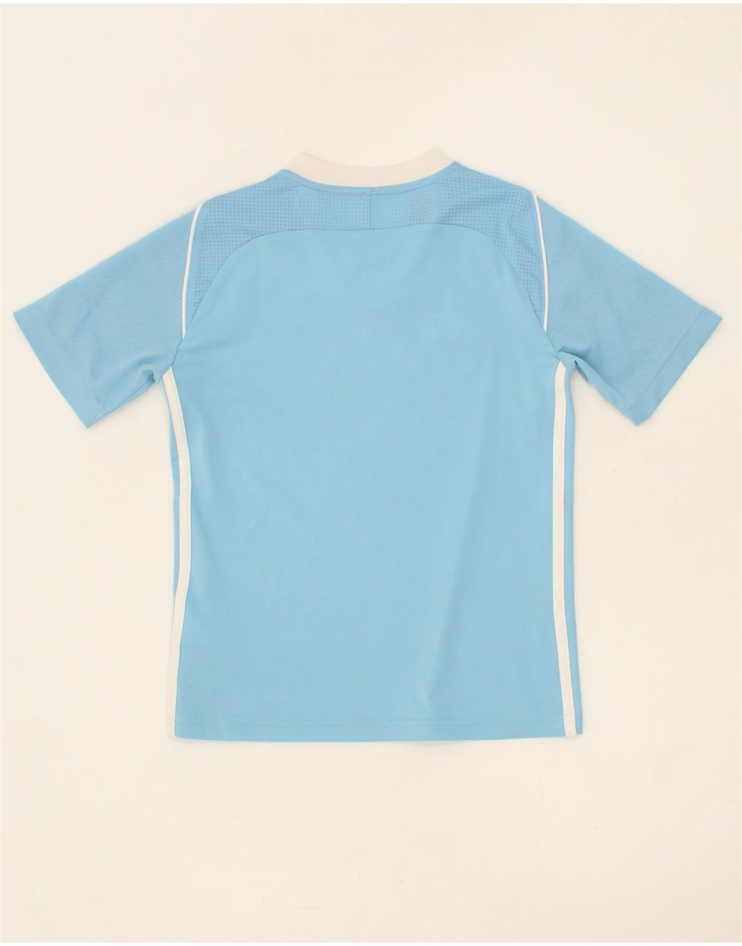 ADIDAS Boys T-Shirt Top 9-10 Years  Blue Polyester Vintage Adidas and Second-Hand Adidas from Messina Hembry 