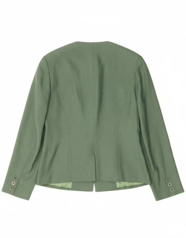 Gerry Weber Dame 1-knaps blazerjakke EU 38 Medium Green Linen