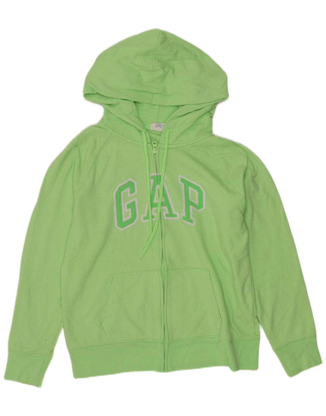 GAP Dame grafisk hættetrøje Sweater UK 16 Stor grøn bomuld