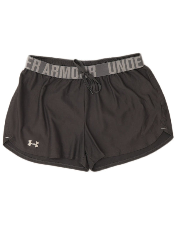 Under Armour Dame Heat Gear Grafiske svømmeshorts UK 14 Medium Grå