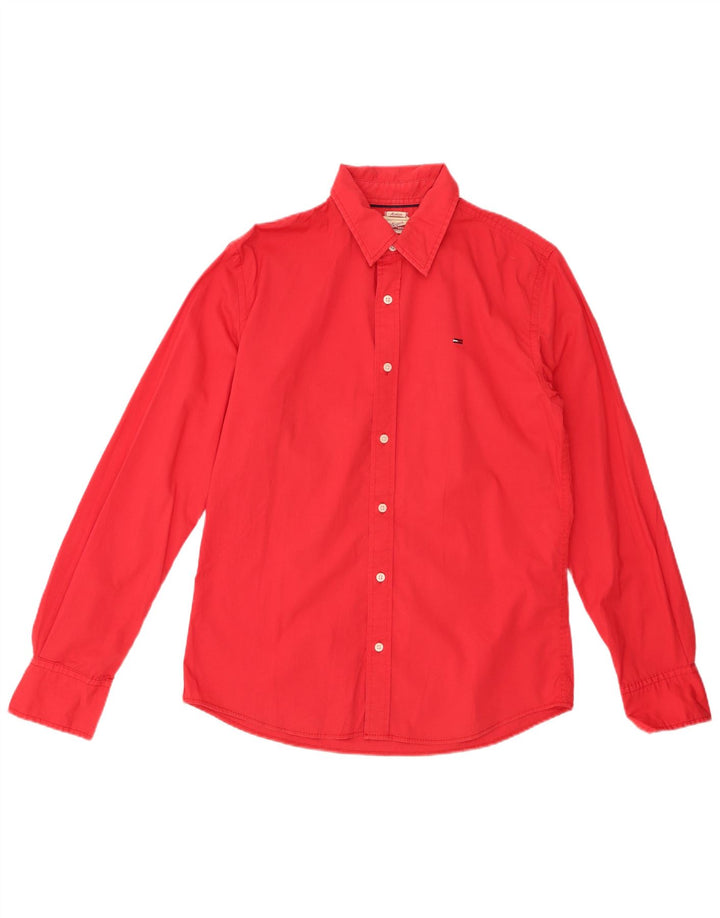 TOMMY HILFIGER Herreskjorte Medium Rød Bomuld