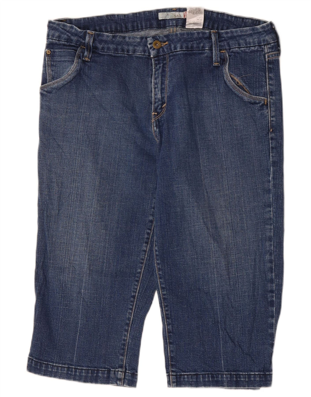 Levi's Dame 545 Capri Jeans US 14 XL W36 L18 Blå Bomuld