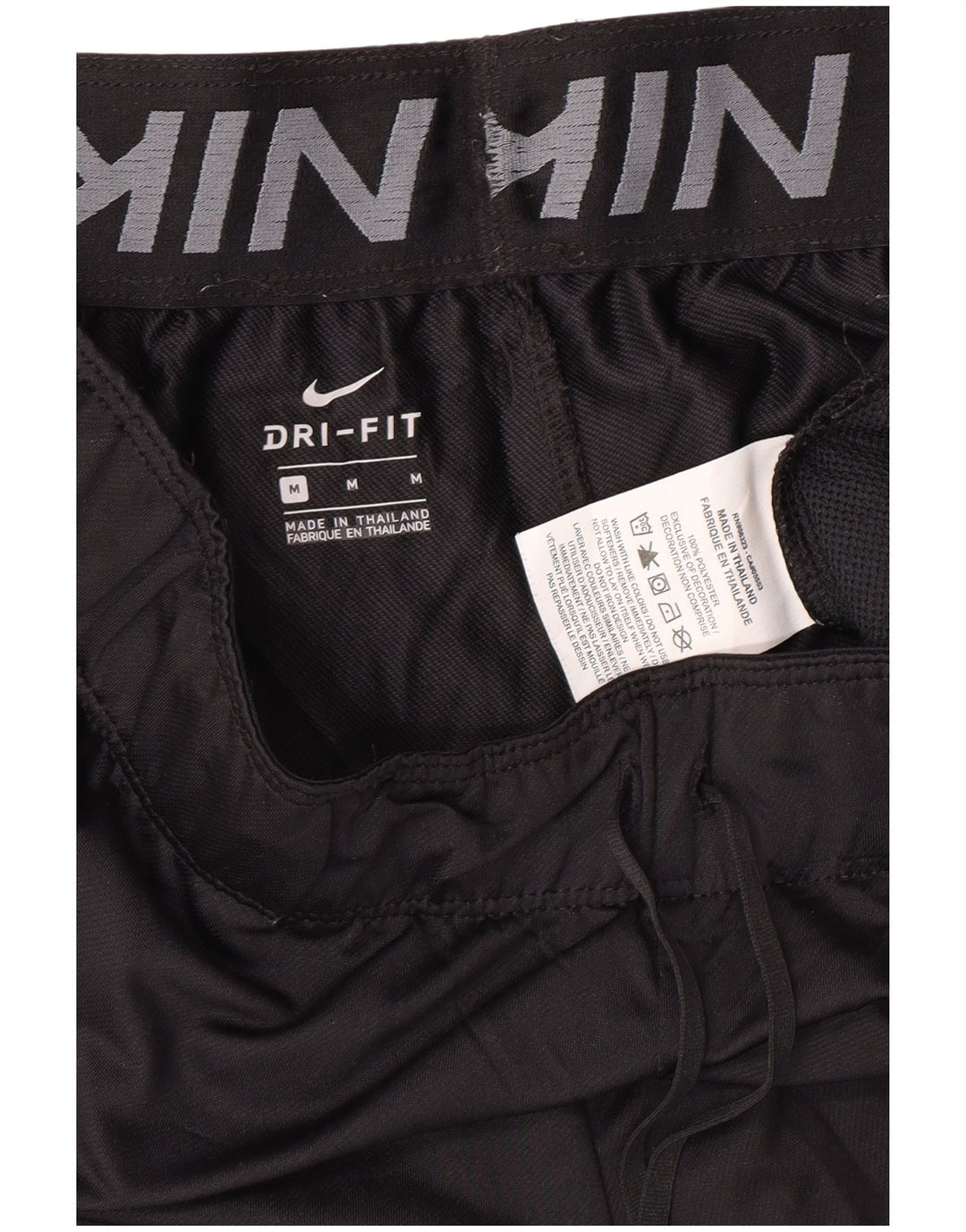 NIKE Dri Fit sportsshorts til kvinder UK 14 Medium Black Polyester