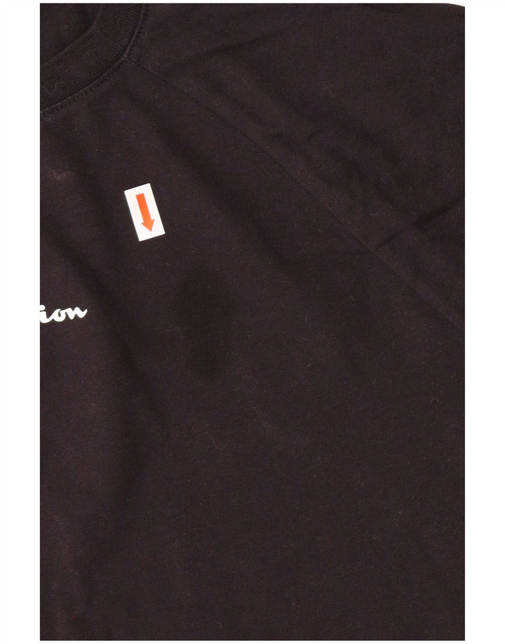 Champion Dame Grafisk T-Shirt Top XL Sort Bomuld