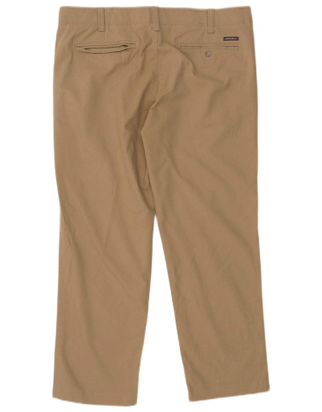 EDDIE BAUER Straight Chino Bukser til mænd W38 L30 Beige Bomuld