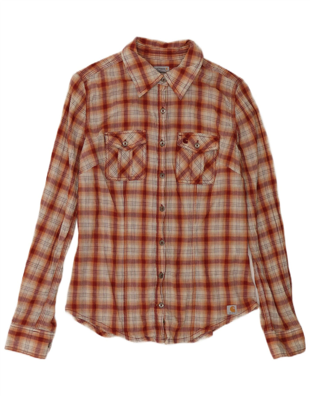 Carhartt Flannelskjorte til kvinder US 4/6 lille rød ternet bomuld