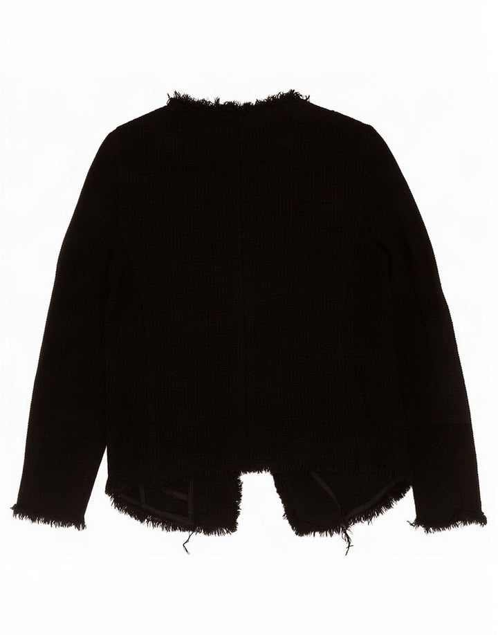 Zara Womens Open Blazer Jacket UK 10 Small Black