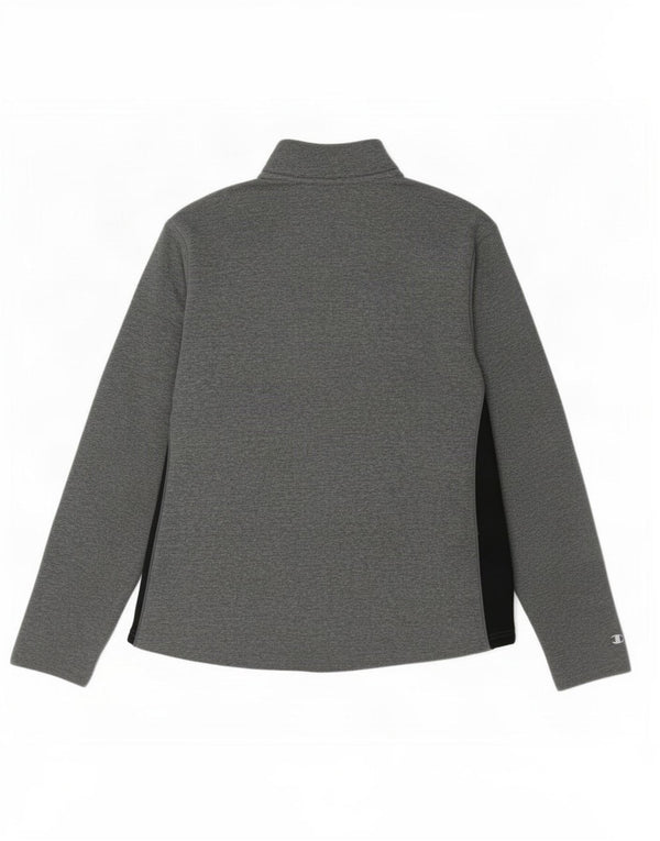 Champion Boys Tracksuit Top Jacket 13-14 Years XL Grey Colourblock