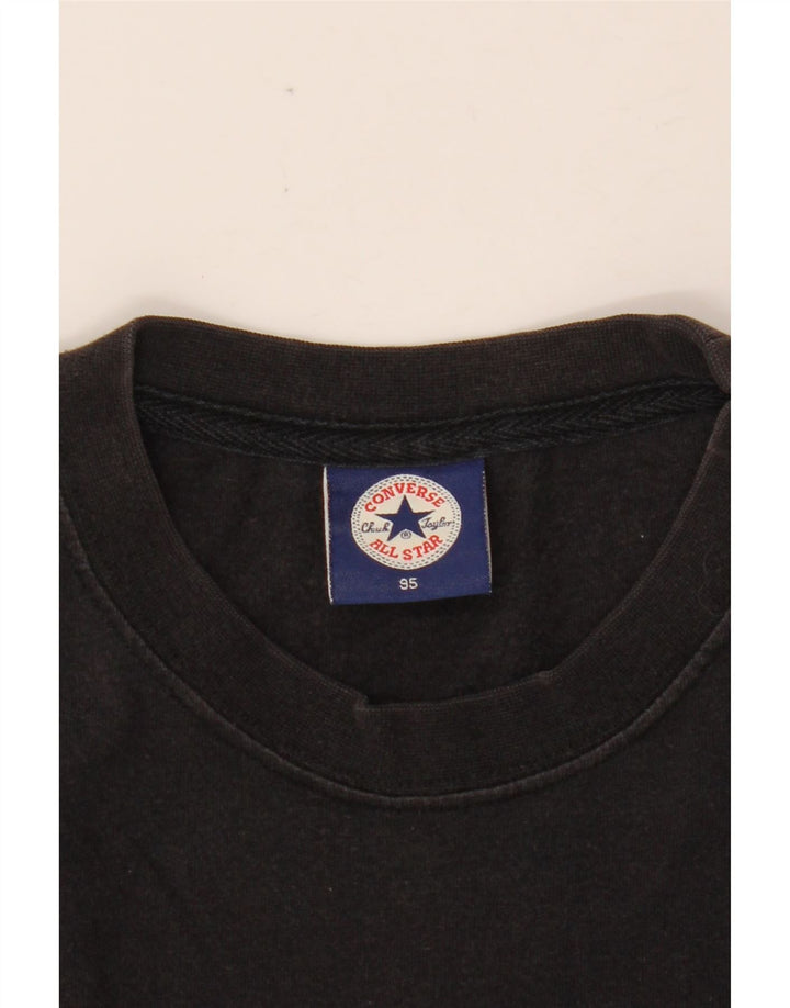 CONVERSE Herre Chuck Taylor Grafisk T-Shirt Top Medium Sort