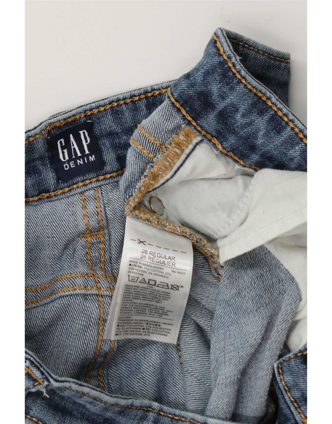 Gap Kvinde Distressed Skinny Jeans W26 L29 Blå Bomuld