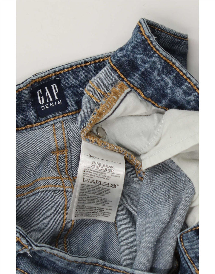 Gap Kvinde Distressed Skinny Jeans W26 L29 Blå Bomuld