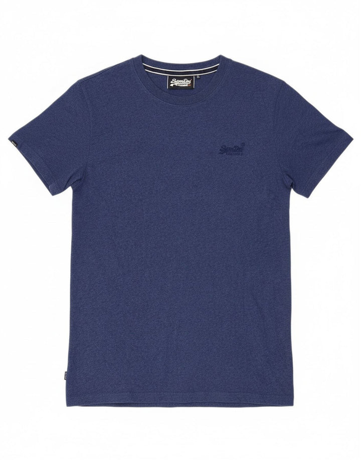 Superdry T-shirt top til mænd XL blå bomuld