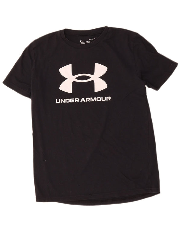 Under Armour Boys Heat Gear Grafisk T-Shirt Top 11-12 År Stor Sort