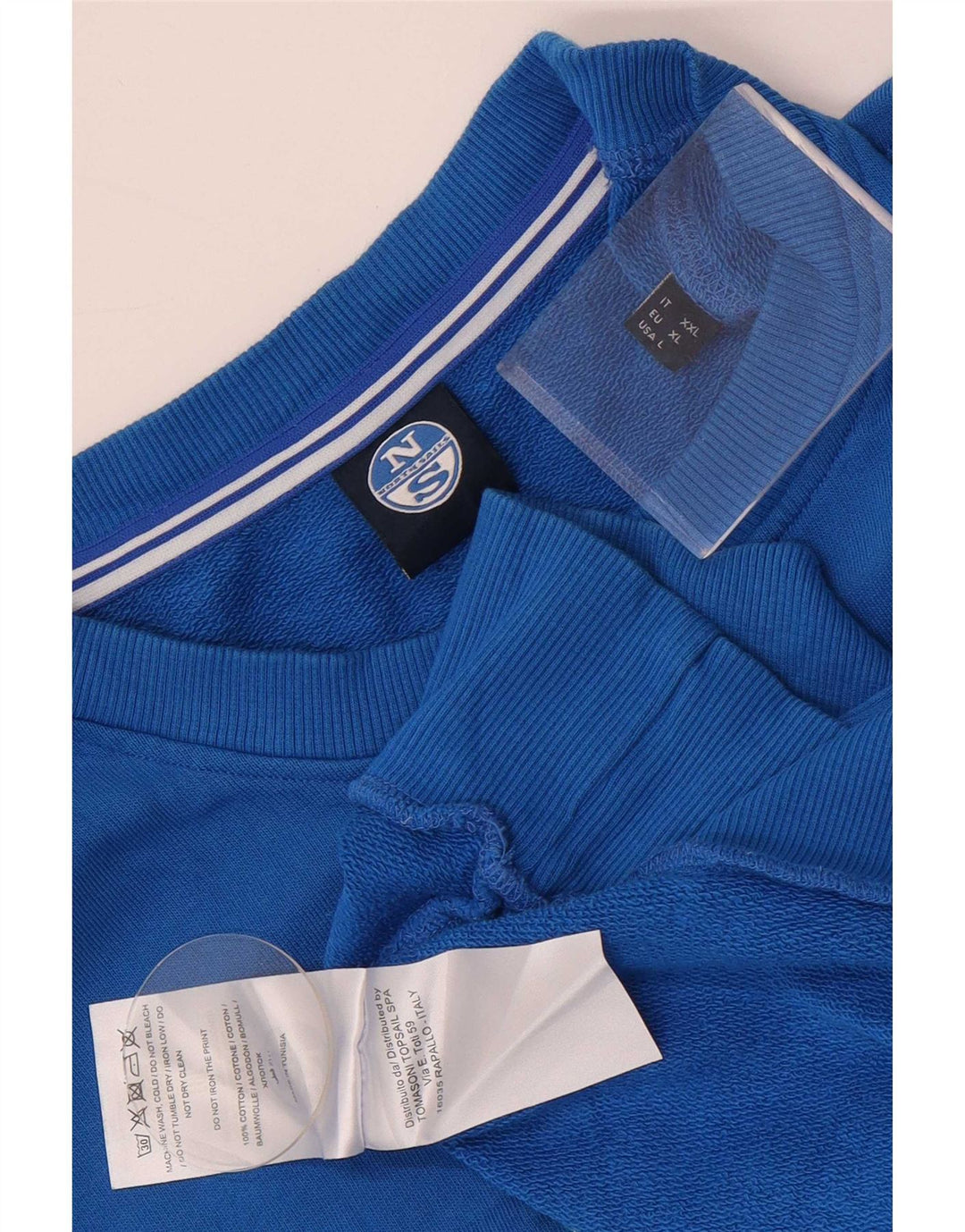 North Sails Herre Grafisk Sweatshirt Jumper Stor Blå Bomuld