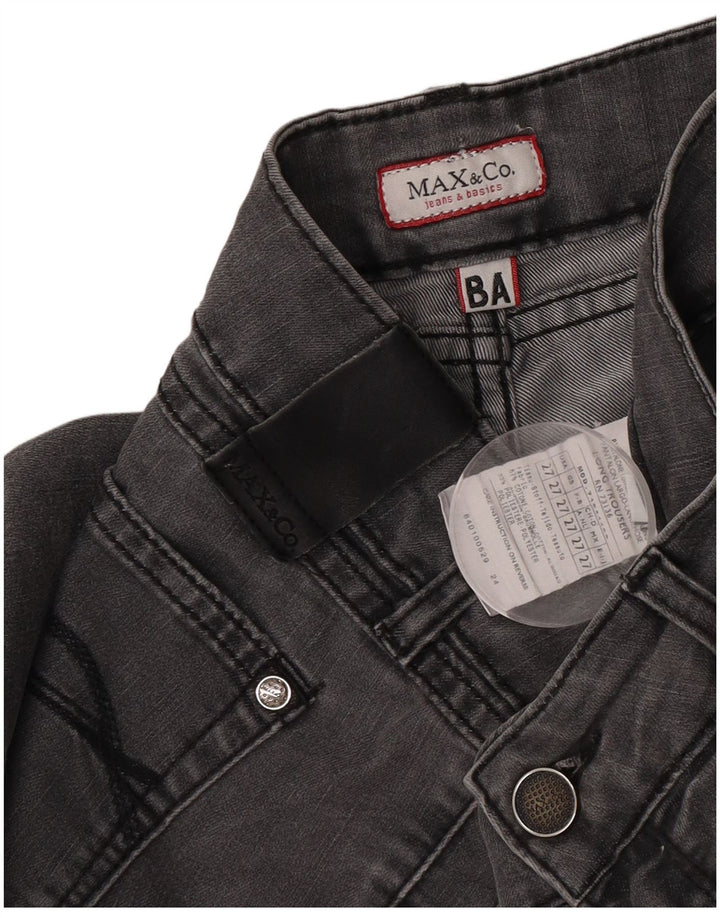Max & Co. Slim Jeans til kvinder W27 L28 Grå bomuld