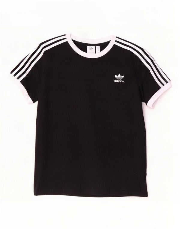 Adidas Dame T-Shirt Top UK 20 2XL Sort
