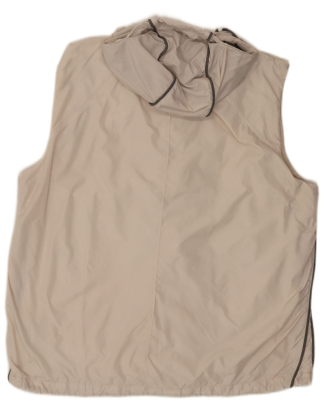 Diadora Dame Oversized Hætte Gilet UK 16 Stor Beige Polyamid