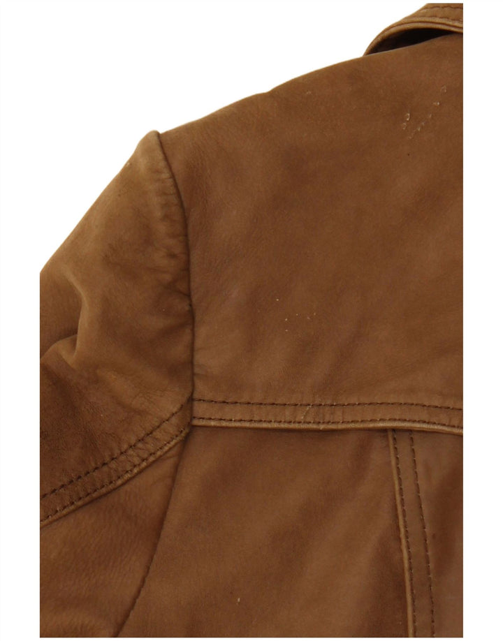 HEINE Læderfrakke til kvinder IT 38 XS Brunt læder