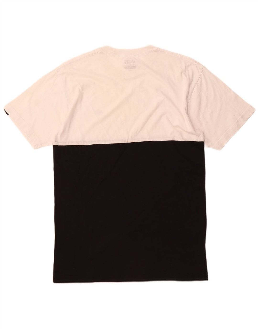 VANS Herre Classic Fit T-Shirt Top Medium White Colourblock
