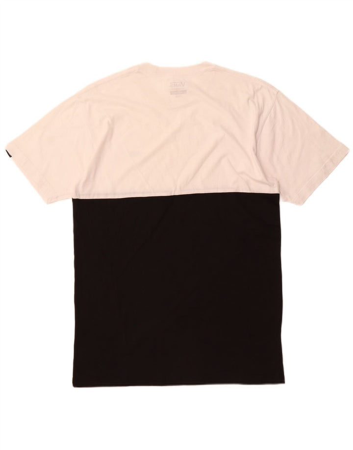 VANS Herre Classic Fit T-Shirt Top Medium White Colourblock