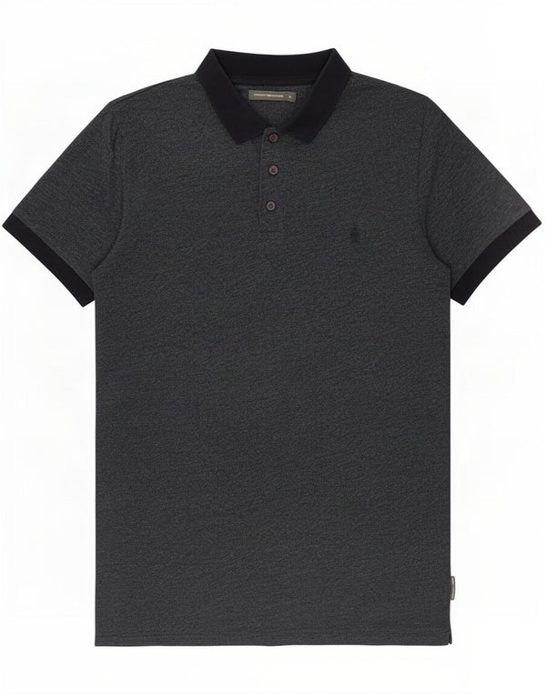 French Connection Mens Polo Shirt XL Navy Blue Cotton