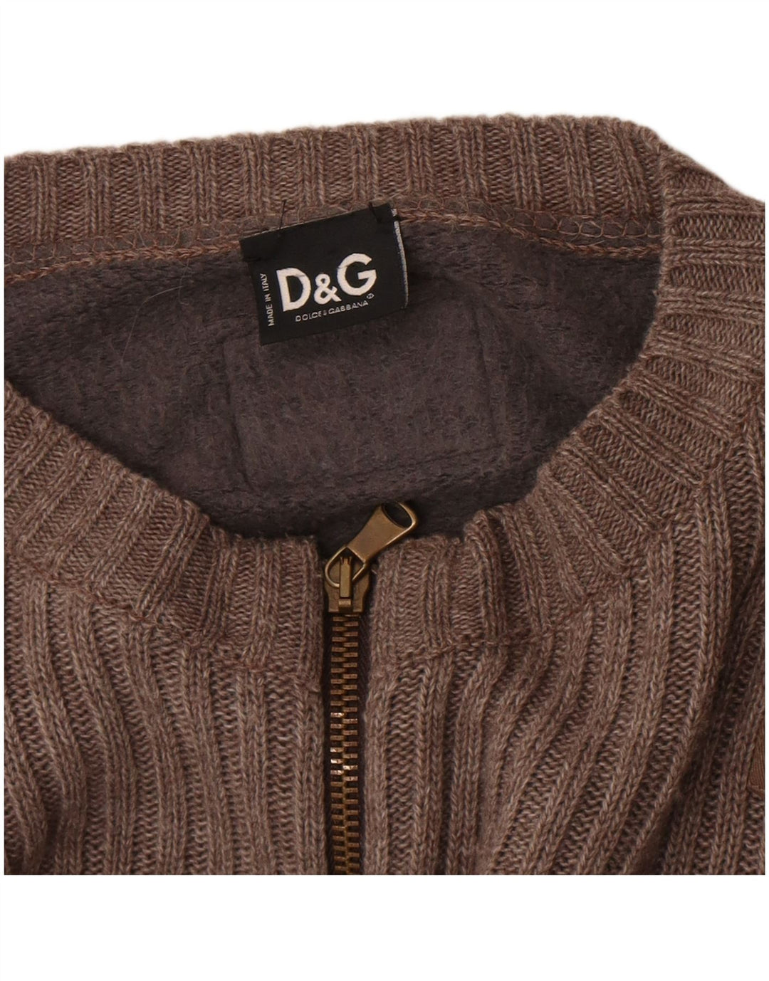 Dolce & Gabbana Herre Cardigan Sweater UK 10 Small Grey Colourblock Bomuld