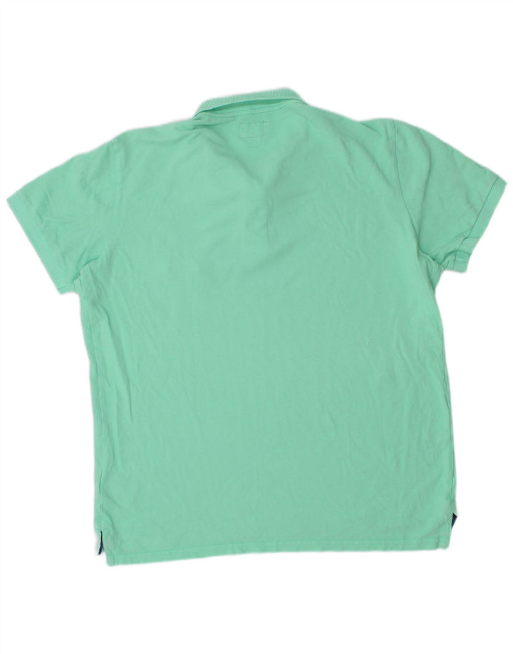Superdry herre poloshirt XL grøn bomuld