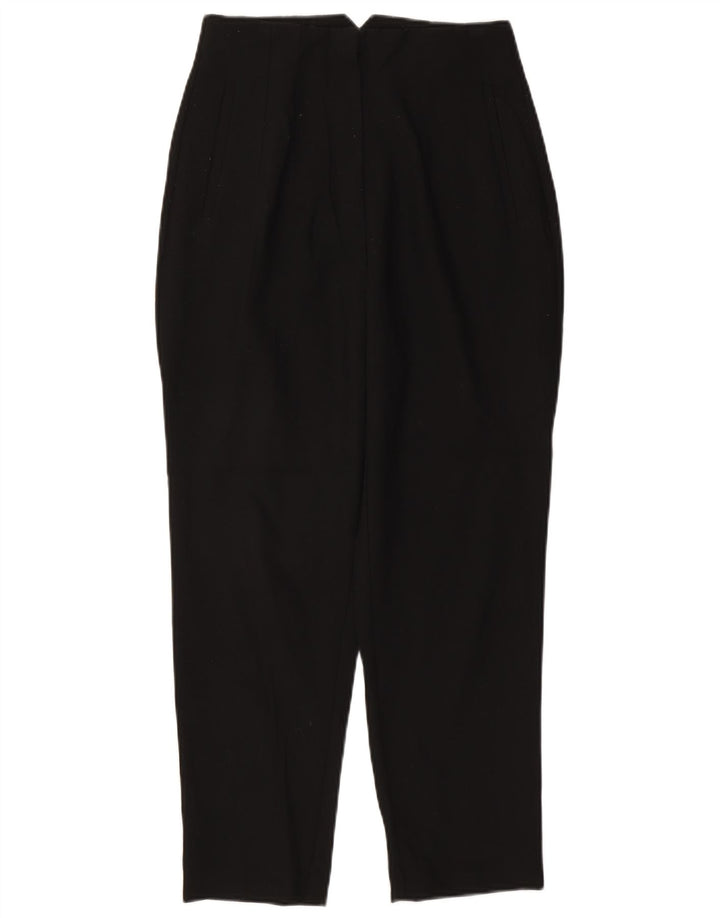 Zara Dame tilspidsede Casual Bukser Medium W28 L26 Sort Polyester